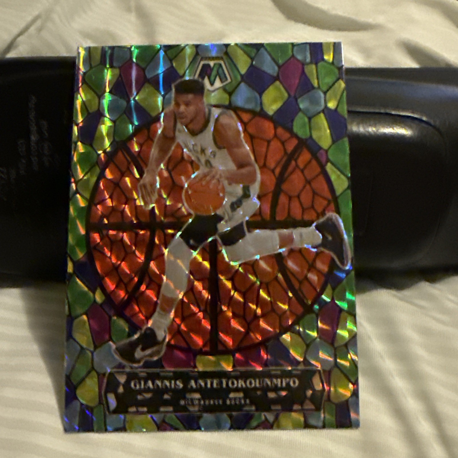 2020-21 Panini Mosaic Stained Glass SSP (Case Hit) Giannis Antetokounmpo (Bucks)