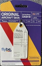 AVIATIONTAG : FLYBE : DE HAVILLAND DASH 8-400 : G-PRPG : WHITE TAG