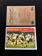 SUPER BOWL XV 1981 OAKLAND RAIDERS VS EAGLES TOPPS NRMT FOOTBALL CARD