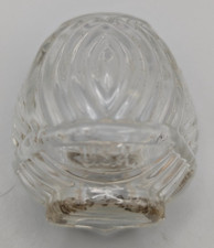 Vintage Antique Clear Glass Bird Feeder Water Cup USA Vintage Cage
