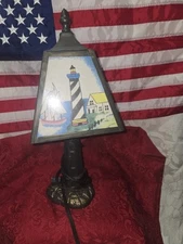 Collections Etc. Reproduction Brass Lighthouse Lamp