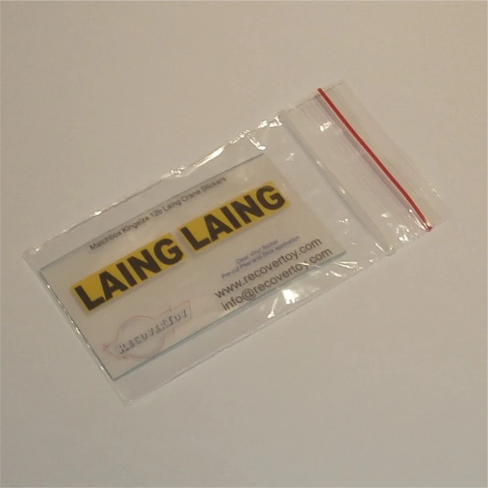 Matchbox Lesney King Size K 12b Scammell Laing Crane Truck Stickers - Image 3 of 3