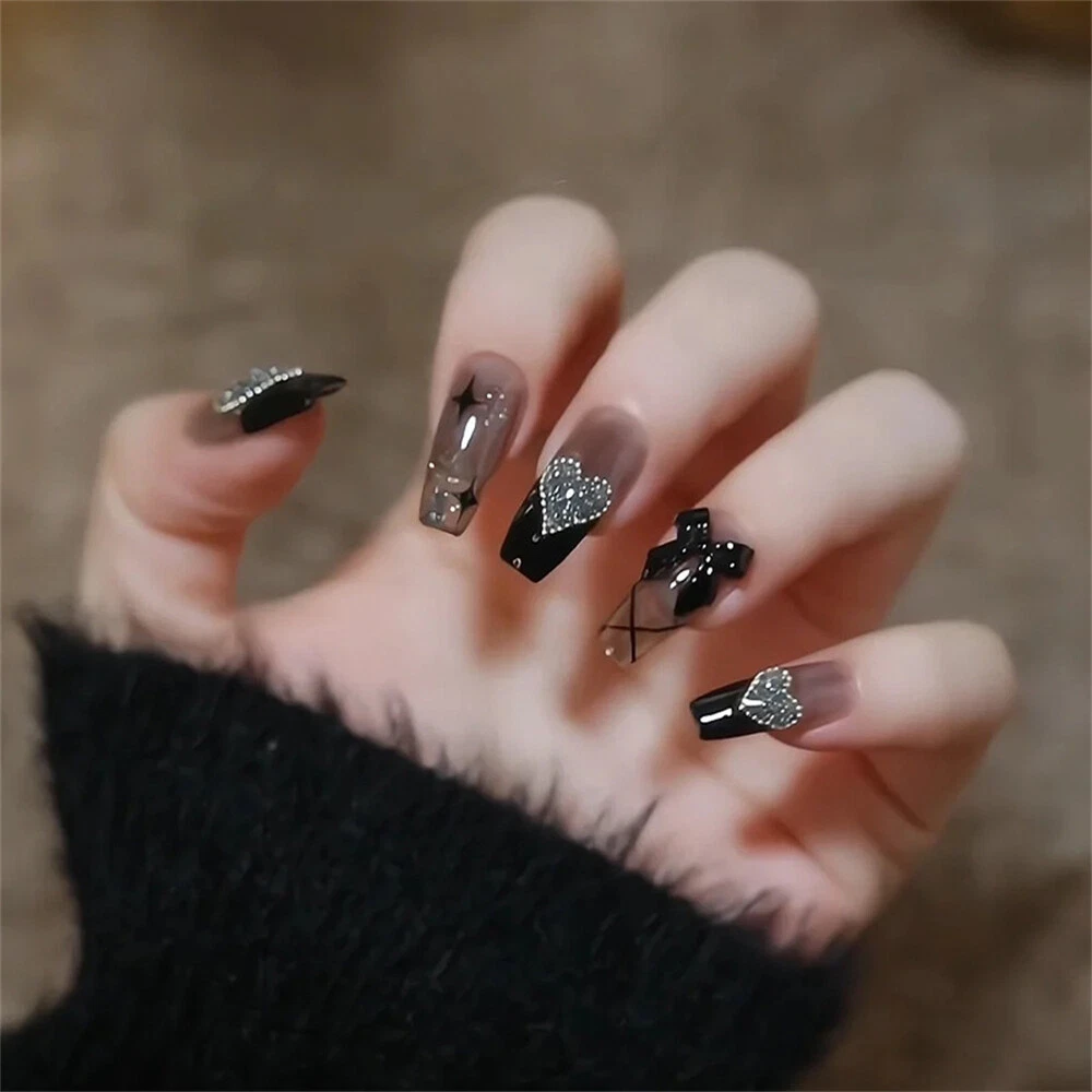dark gel nail designs