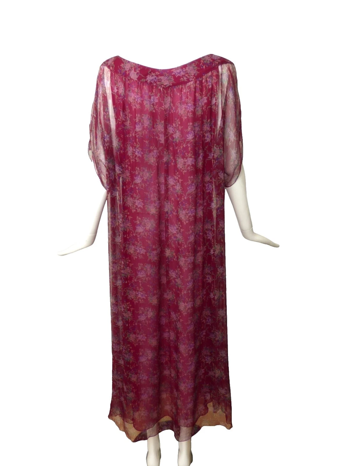 Maxi Vestidos VINTAGE 100% Seda 1970s para Mujer