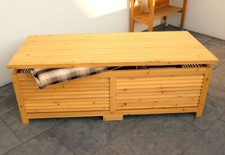 Cassapanca in legno da esterno panca panchina baule contenitore per giardino