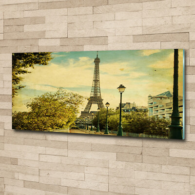 Acrylglas-Bild Wandbilder Druck 125x50 Deko Sehenswürdigkeiten Eiffelturm Paris