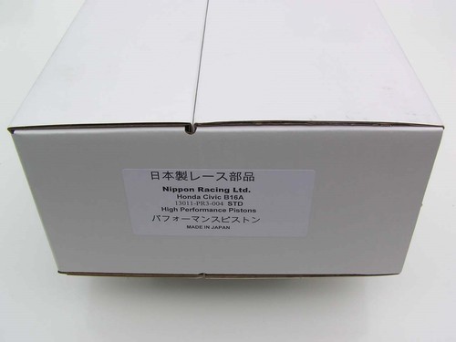 JDM NIPPON RACING HONDA PR3 PISTON KIT PISTONS NPR RINGS 81MM B16A SIR NEW B16A2 - Picture 2 of 3