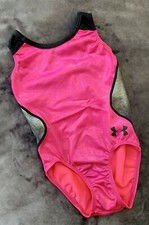 Under Armour GK ELITE gymnastics USA Leotard PINK Grey BLACK Sporty UA Tank CL