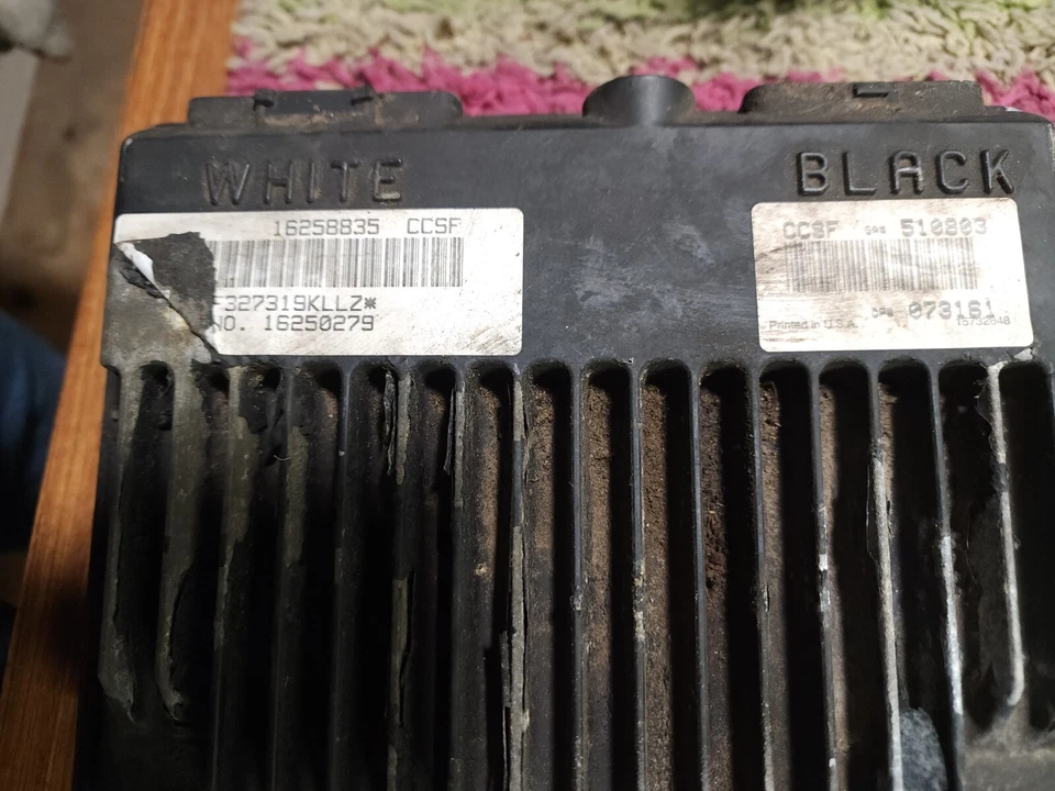 ✅ 1998-99 CHEVY SILVERADO YUKON ECM КОМПЬЮТЕР ДВИГАТЕЛЯ (A50) 16250279 ccsf 16258835 - Изображение 3 из 3