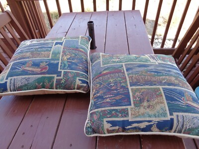 log cabin throw pillows