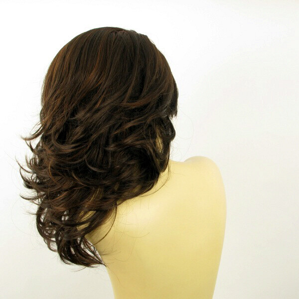 Perruque Femme Semi-longue Boucles Chocolat Cuivré - Maelys 627c - Neuf Avec étiquettes