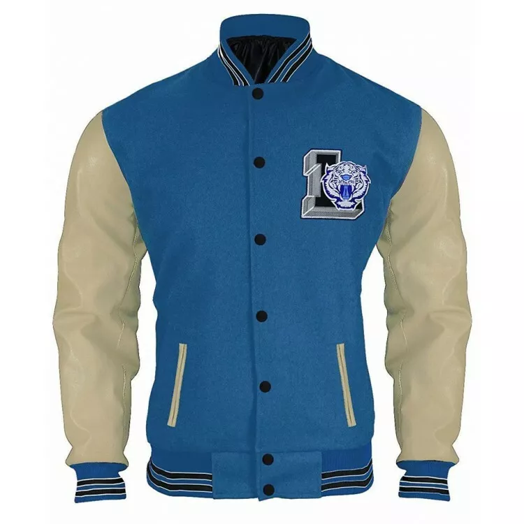 Dogg Supply Men's & Big Men's Varsity Jacket - Natural - Xs - 3XL Each