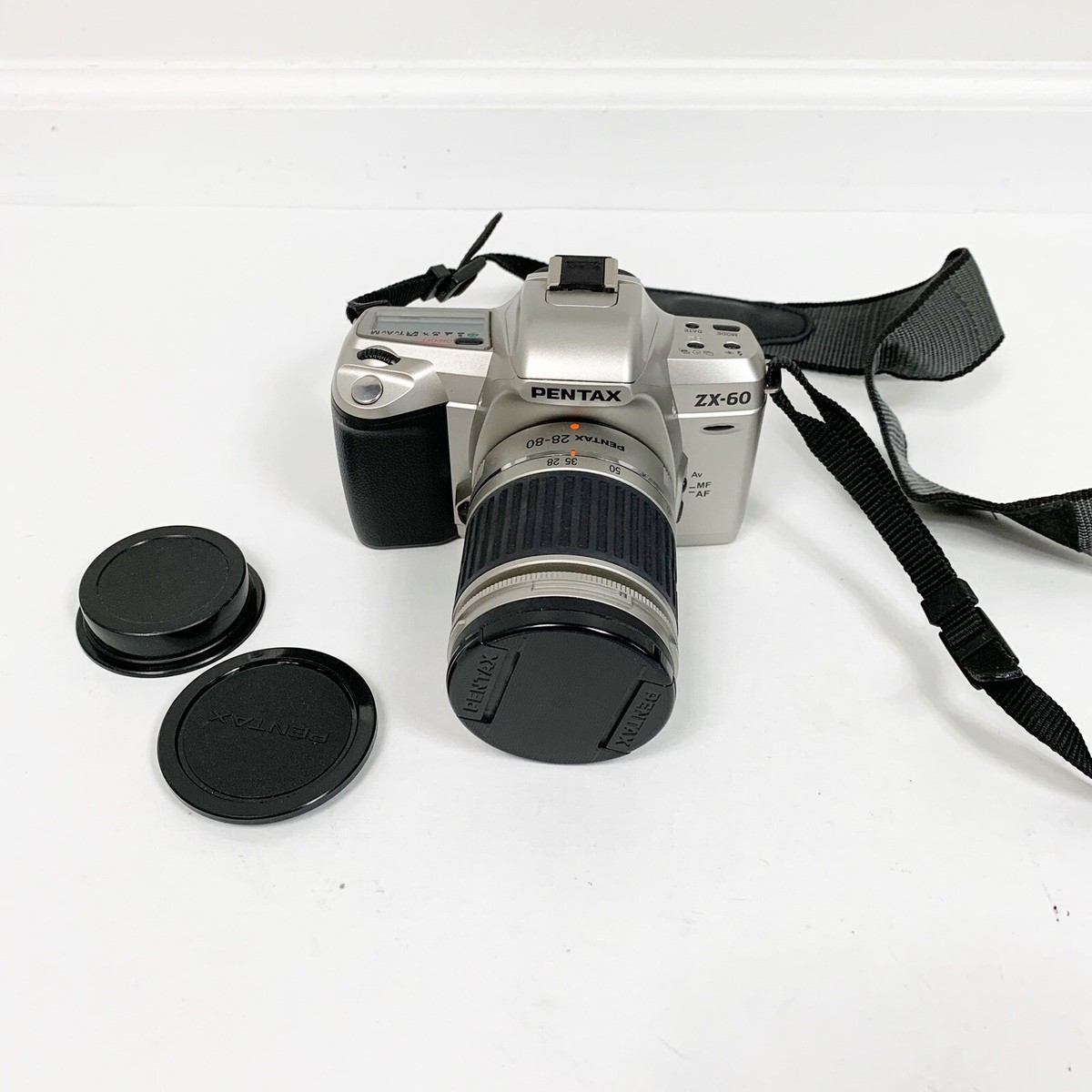 Pentax ZX-60 Date Auto Focus Camera With 28-80mm Lens With Camera