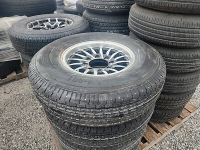16'' 8 LUG ON 6.5 ALUMINUM WHEELS & 235/85/16 10 PLY LOAD RANGE E