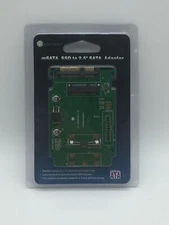 New IOCrest SY-ADA40050 Mini SATA SSD 50mm to 2.5" SATA Adapter Free Shipping