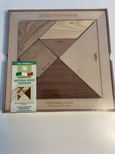 Natural Wood Tangram -New- Made In Italy