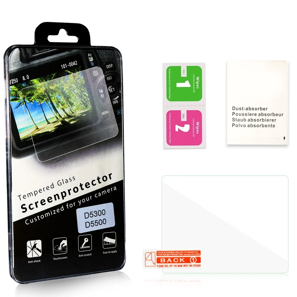 Закаленное стекло камеры ЖК-экран протектор пленка для Nikon D5300/D5500 - Изображение 4 из 4