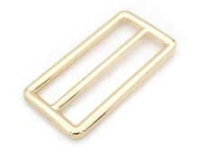 2 Inch Metal Slide Buckle Bag Belt Strap Keeper Slider Triglide Adjuster Purs...