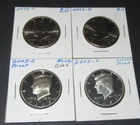 2003 P D S S Kennedy Half Dollar Year set Silver & Clad Proof & BU US 4 Coin lot