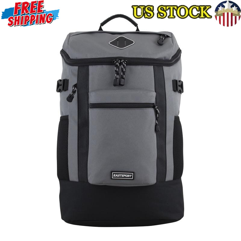 Unisex Laptop Backpack Padded Sleeve Water Bottle Holder Org