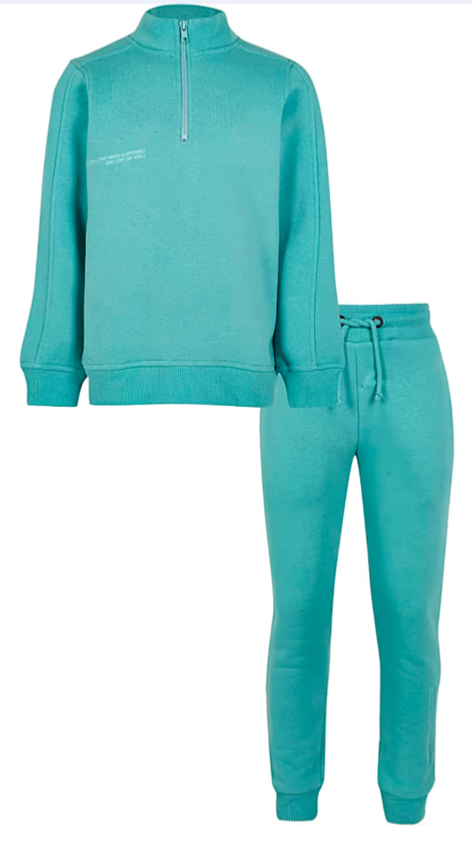 RIVER ISLAND boys green tracksuit ⭐️ 9-10 years ⭐️ BNWT UK