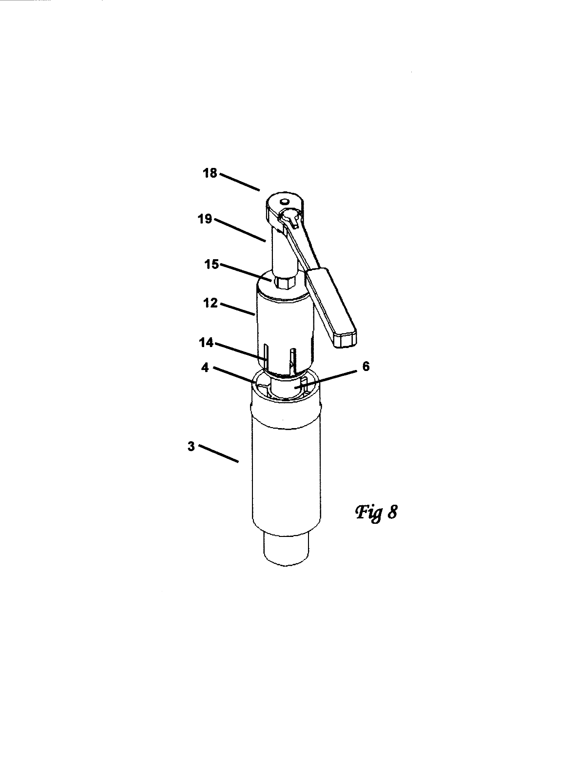 Cartridge Removal tool for Sloan ST100500 Flushmate Pressure Assist