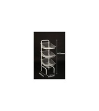 3 TIER WHITE FREE STANDING BASKET UNIT STAND - EX RETAIL SHOP DISPLAY