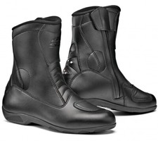 STIVALI BOOTS MOTO TOURING SIDI ONE RAIN PELLE BLACK NERO IMPERMEABILI  TG 45