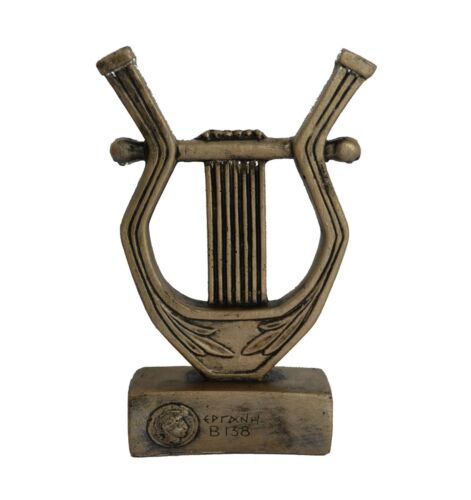 Apollo lyre artifact sculpture Bronze effect - Picture 3 of 5