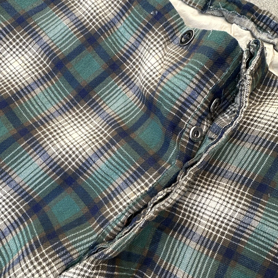 复古 20 世纪 30 年代 Does Victorian 绿色格子扣后裤运动装长裤 — 第 3/4 张图片