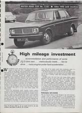 1967 Volvo 144S (with overdrive): 6-page Motor magazine road test
