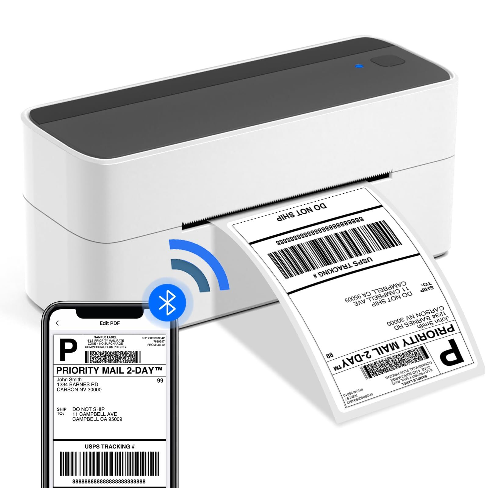 Phomemo 4x6 Bluetooth Thermal Label Printer for Wireless Shipping Labels