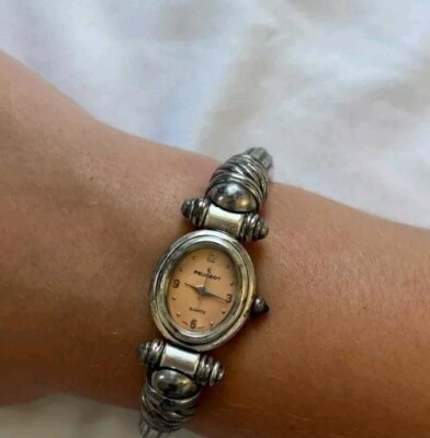 Vintage Peugeot Stainless Steel Link Watch GUC! VINTAGE Peugeot Quartz Women main image 3