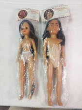 Vintage Fibre Craft Native American Indian Chief/Princess Doll New W/Extras F/S