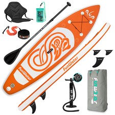10' Inflatable Stand Up Paddle Board SUP Surfboard with complete kit 6''thick 