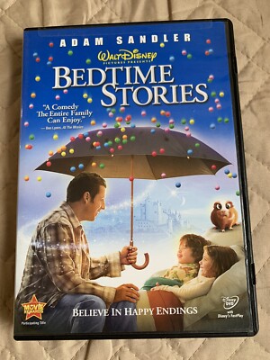 Bedtime Stories - DVD  Adam Sandler, W/CASE/ same day shipping/ VG