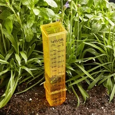 Taylor 2715 2-in-1 Rain Gauge & Sprinkler Gauge Measure & Monitor Precipitation
