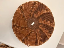 Vintage 14 Inch African Handwoven Botswana Harvest Basket