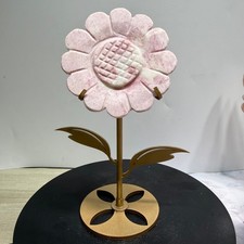 Cristallo di quarzo girasole opale rosa naturale 8" Reiki regalo festa 1pz