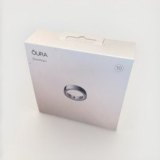 Oura Ring Gen 4 Silver Size 10 Brand New Factory Sealed