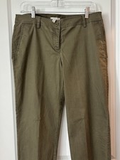 EILEEN FISHER ORGANIC COTTON  TENCEL PANTS - M - OLIVE GREEN. MINT COND.
