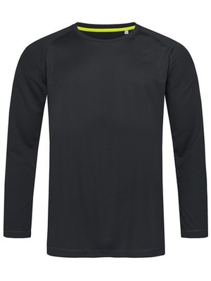 STEDMAN T-Shirt ACTIVE 140 LONG SLEEVE Herren Langarm BLACK OPAL