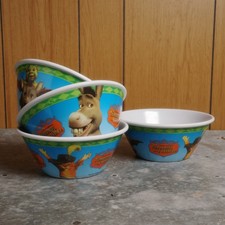 4 Kellogg's Plastic Cereal Bowls, Shrek The Third, New: Fiona, 3 Babies, Shrek
