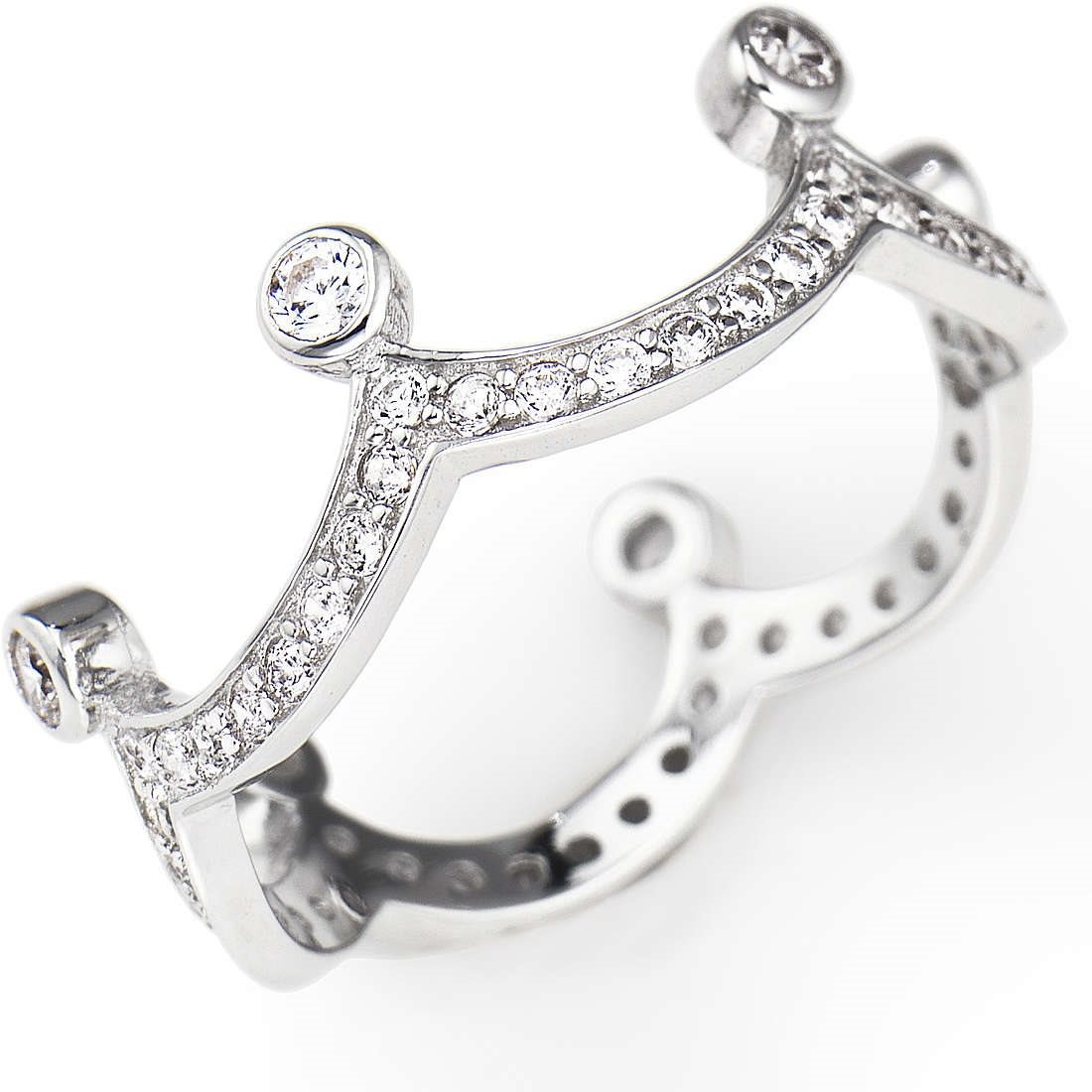 Ring Amen Woman in Silver Cubic Zirconia