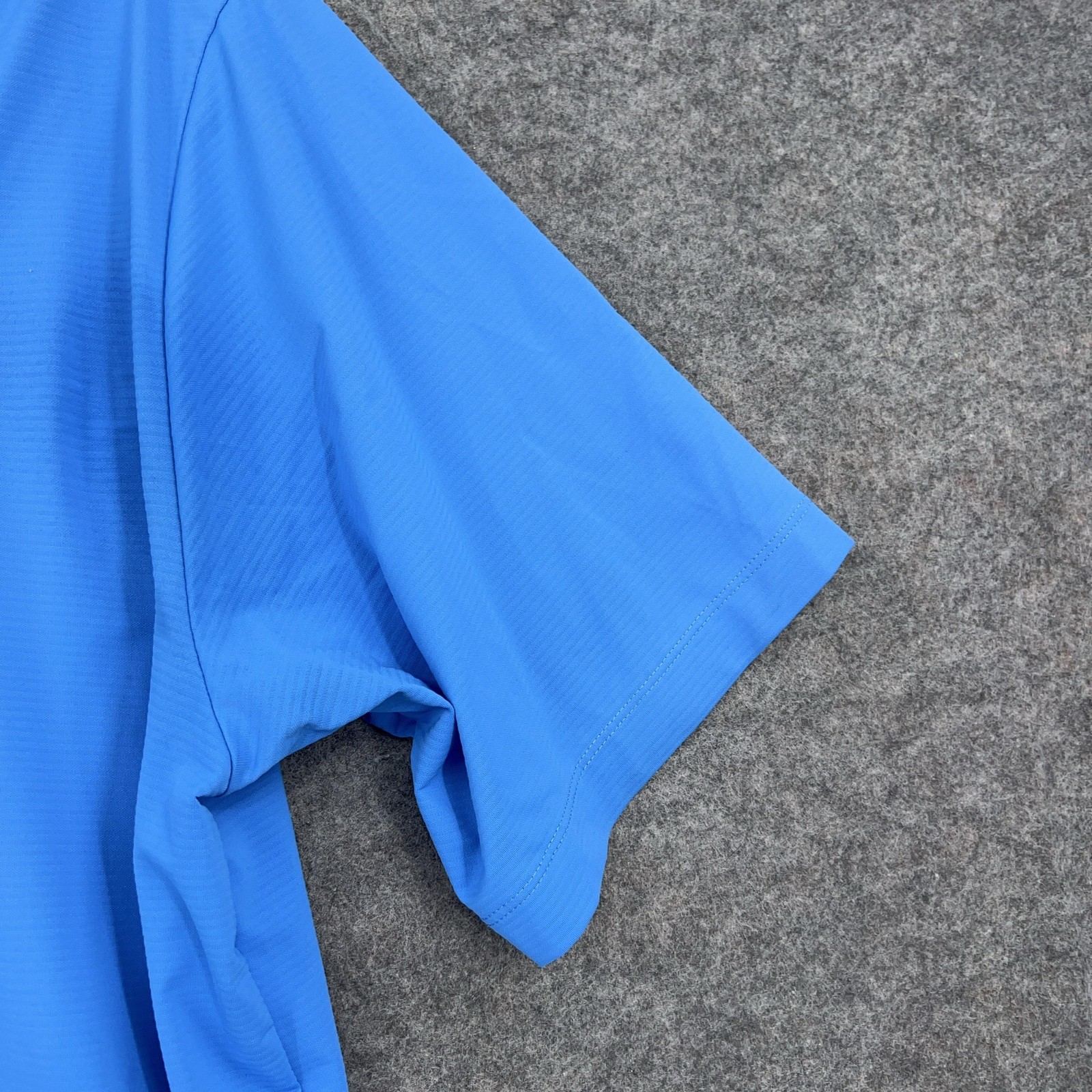 Nike Golf Dri-FIT Polo Shirt Mens XL Blue Mauser Logo Stretch Performance thumbnail 5