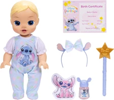 Disney Darlings 13" Baby Dolls Deluxe Stitch Feature Doll Blonde Hair Blue Eyes