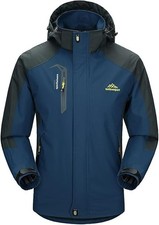 Men' Lightweight Waterproof Jacket Windproof Outdoor Camping Hiking Mountain Coa