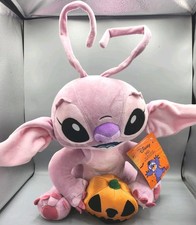 14" Disney Lilo Stitch Angel Halloween Greeter Decor Plush Stuffed Animal