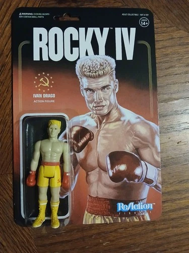 ReAction Super 7 Rocky IV Drago Yellow Trunks figure Unopened Unpunched
