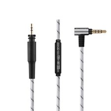 1.3m/4.26ft Earphone OFC Audio Cable with Mic For Shure SRH840A SRH440A SRH940
